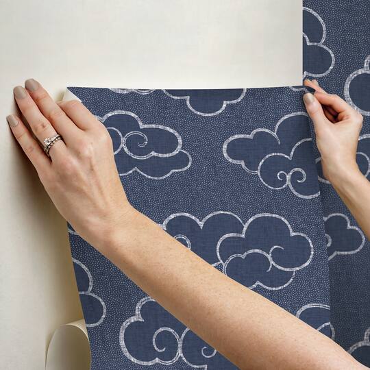NuWallpaper Alto Navy Peel & Stick Wallpaper
